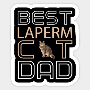 Best Laperm Cat Dad Sticker